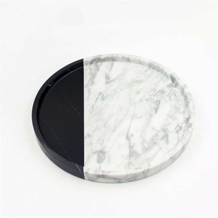 黑白双拼托盘-南威石材