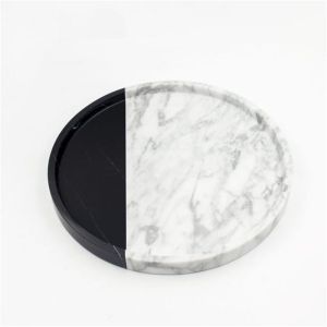 南威石材-黑白双拼托盘