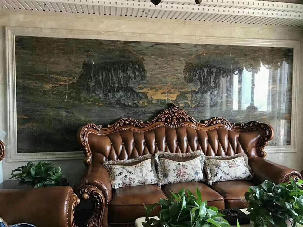 泰山天然石画-泰山风水石