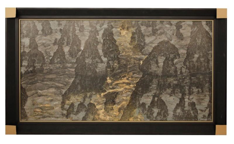 泰山天然石画-泰山风水石