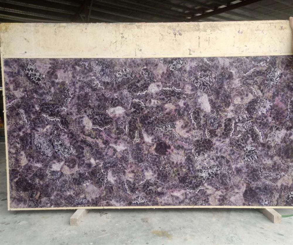 紫水晶透光板-金石桥奢石