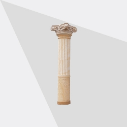罗马柱-福金石雕