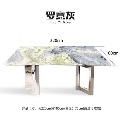 罗意灰——XY16001-1（仅桌面）长方形桌-罗意灰——XY16001-1（仅桌面）1.9m-2.4m石材-罗意灰——XY16001-1（仅桌面）长方形桌源头厂家-石材助手