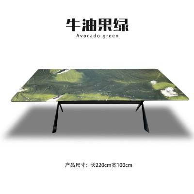 牛油果绿——XYLA41-3（仅桌面）长方形桌-牛油果绿——XYLA41-3（仅桌面）1.9m-2.4m石材-牛油果绿——XYLA41-3（仅桌面）长方形桌源头厂家-石材助手