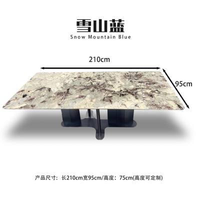 雪山蓝——XY142-1（仅桌面）长方形桌-雪山蓝——XY142-1（仅桌面）1.9m-2.4m石材-雪山蓝——XY142-1（仅桌面）长方形桌源头厂家-石材助手