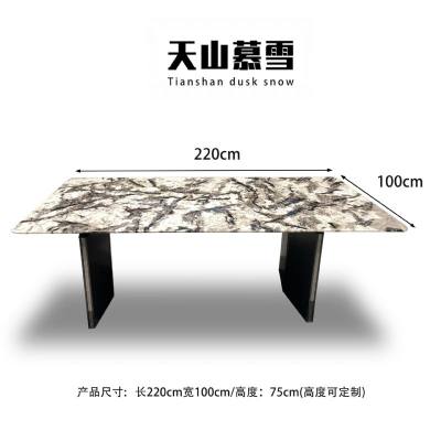 天山暮雪——XY12002-2（仅桌面）长方形桌-天山暮雪——XY12002-2（仅桌面）1.9m-2.4m石材-天山暮雪——XY12002-2（仅桌面）长方形桌源头厂家-石材助手