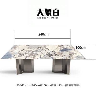 大象白——XYCC2-1（仅桌面）长方形桌-大象白——XYCC2-1（仅桌面）1.9m-2.4m石材-大象白——XYCC2-1（仅桌面）长方形桌源头厂家-石材助手